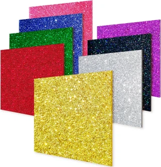 Lazè Koupe Glitter Acrylic Fèy